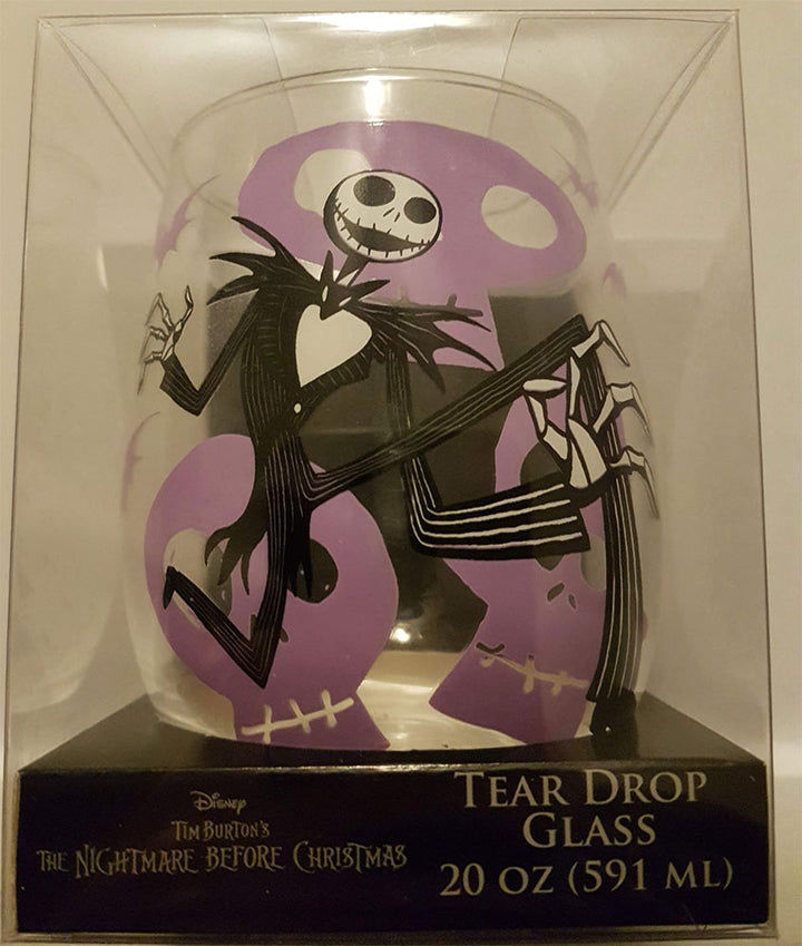 Disney Nightmare Before Christmas Jack Teardrop Wine Glass 20 oz