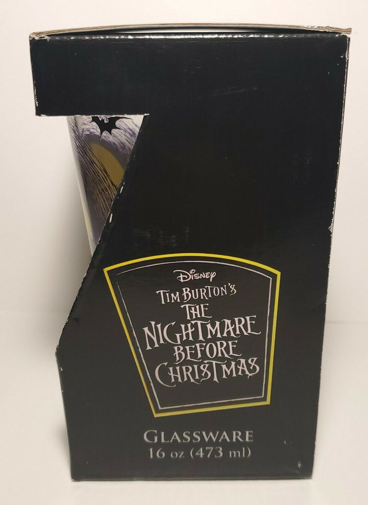 Disney Nightmare Before Christmas Jack & Sally Pint Glass 16 oz Left Side