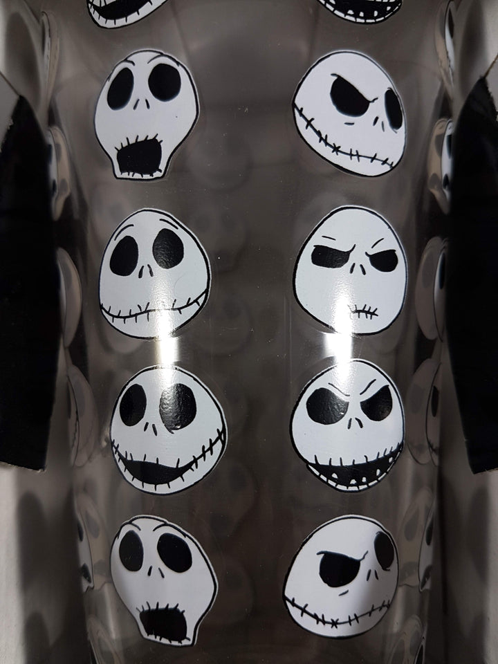 Disney The Nightmare Before Christmas Jack Faces Pint Glass 16 oz Close Up 2