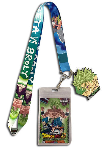 Dragon Ball Super SS Broly & Gogeta Lanyard W/ Charm