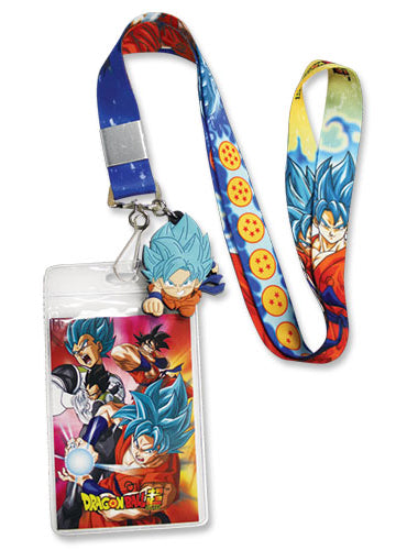 Dragon Ball Super SSGSS Goku Lanyard W/ Charm