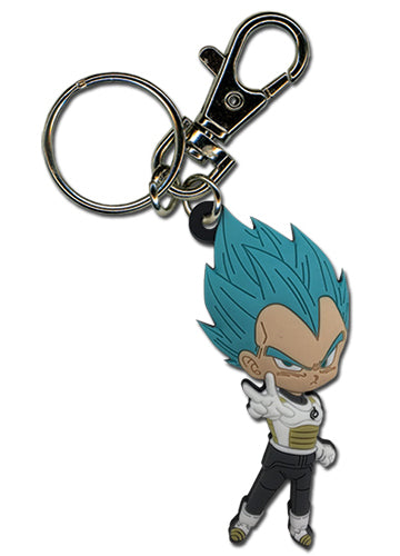 Dragon Ball Super Saiyan Blue Vegeta Keychain