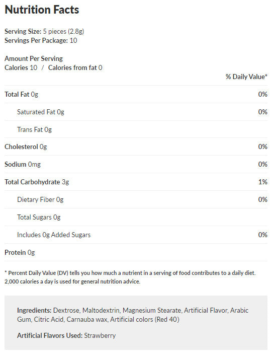 Dragon Ball Z Dragon Balls Candy Nutrition Facts