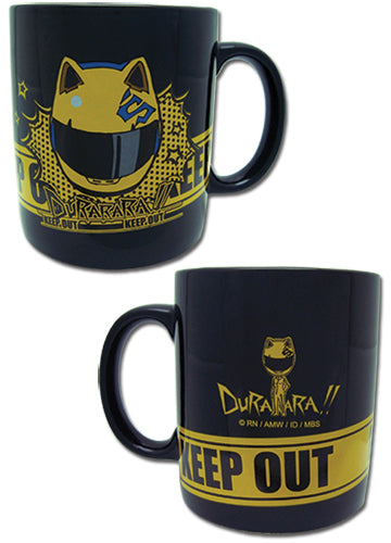 Durarara!! Celty Helmet Keep Out Black Mug
