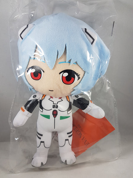 Evangelion Rei Plugsuit 9" Plush Doll With Plastic Packaging