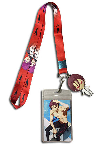 Free! Iwatobi Swim Club Rin Matsuoka Lanyard W/ Charm