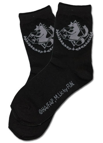 Fullmetal Alchemist Brotherhood State Military Symbol Socks