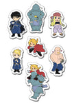 Fullmetal Alchemist Characters Puffy Sticker Set