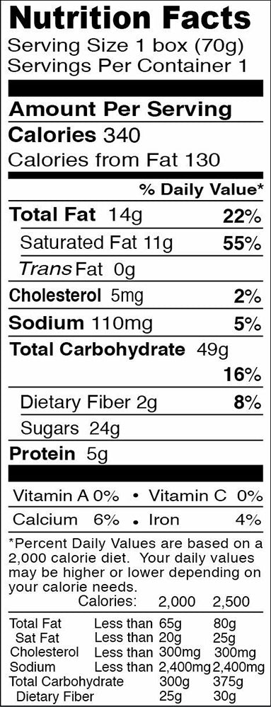 Glico Pocky Chocolate Banana Covered Biscuit Sticks 2.47 oz Nutrition Facts