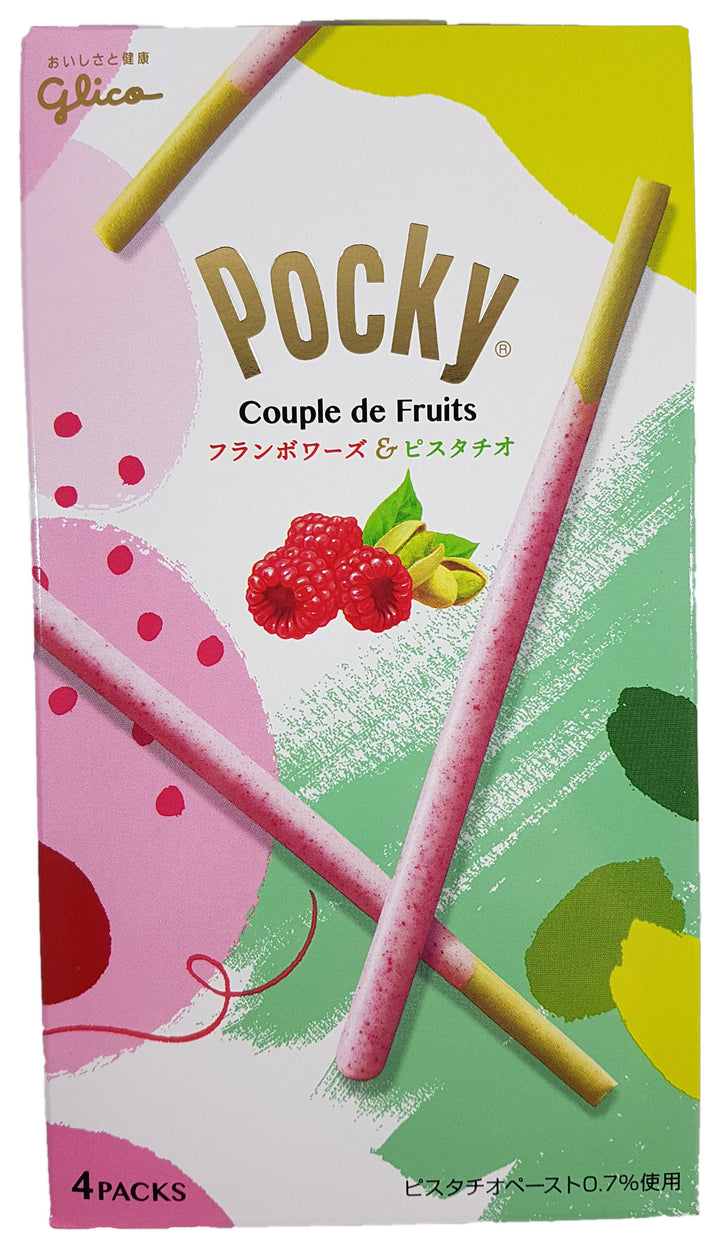 Glico Pocky Couple de Fruits Raspberry & Pistachio Covered Biscuit Sticks 2.7oz