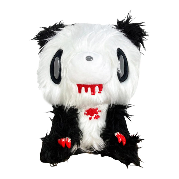 Gloomy Bear Panda Black White Fur 8" Sitting Plush Doll