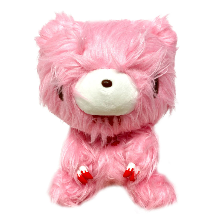 Gloomy Bear Pink Fur 8" Sitting Plush Doll Front