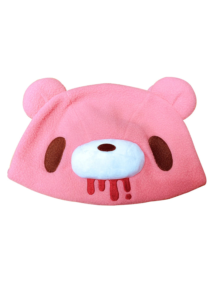 Gloomy Bear Pink Gloomy Bear Fleece Hat Cap Front