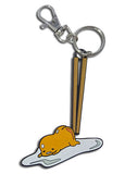 Gudetama Chopsticks Enamel Metal Keychain