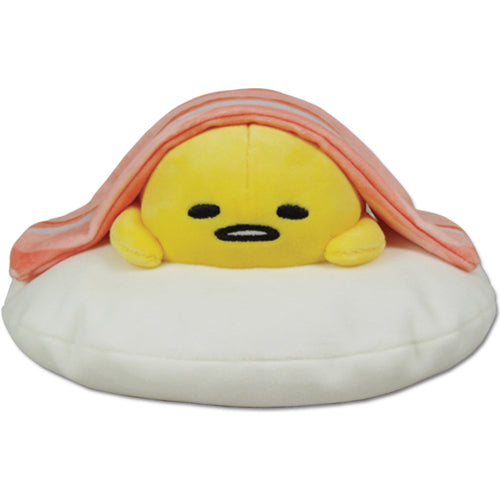 Gudetama The Lazy Egg W/ Bacon 5" Plush Doll