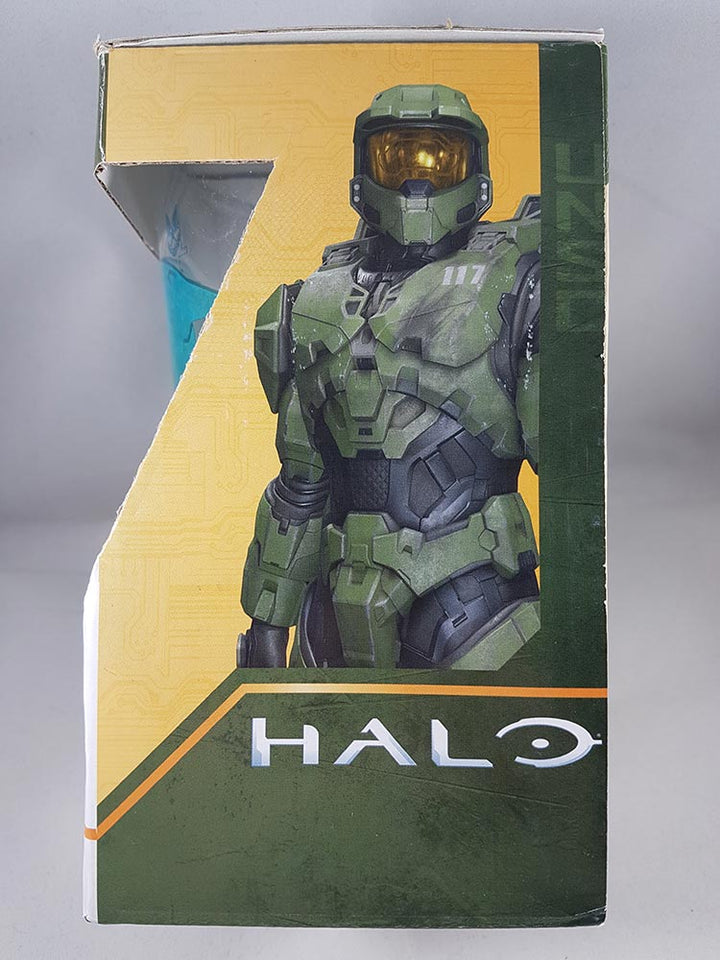 Halo Infinite Master Chief UNSC Pint Glass 16 oz Left Side