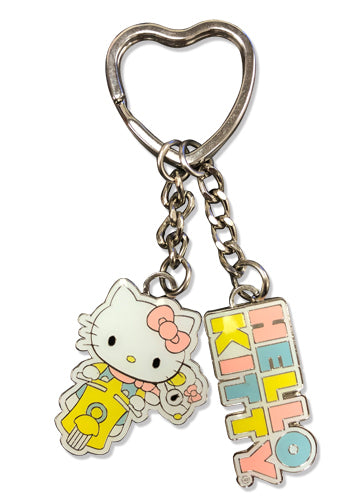 Hello Kitty Adventure Enamel Metal Keychain