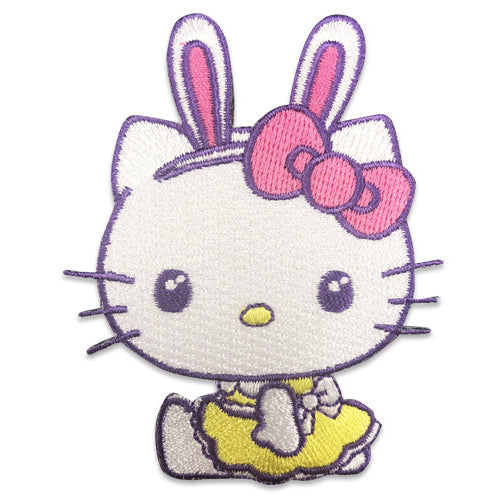 Hello Kitty Bunny Yellow Dress Iron On Patch