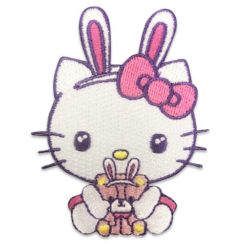 Hello Kitty Easter Bunny Iron Sew On Patch