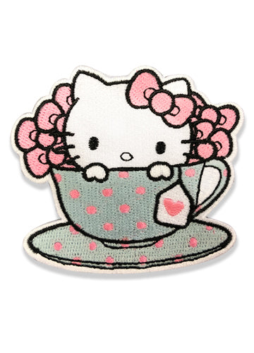Hello Kitty In Tea Cup Sew On Patch