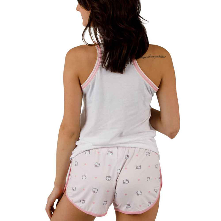 Hello Kitty Juniors Tank Top & Shorts Sleep Set Back