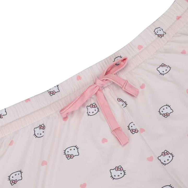 Hello Kitty Juniors Tank Top & Shorts Sleep Set Dolphin Shorts Drawstrings
