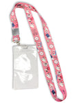 Hello Kitty Pink Lanyard ID Badge Holder