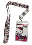 Hello Kitty Pink Ribbon Present Lanyard