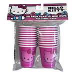 Hello Kitty Sanrio 20 Pack Plastic Mini Cups 2 oz BPA Free
