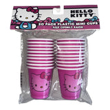 Hello Kitty Sanrio 20 Pack Plastic Mini Cups 2 oz BPA Free