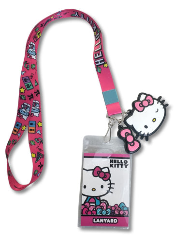 Hello Kitty Science Lanyard With Bow Charm