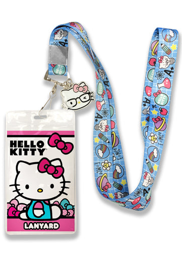 Hello Kitty Smart Nerd Lanyard W/ Charm