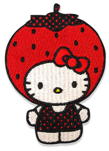 Hello Kitty Apple on Head Sew Iron On Patch