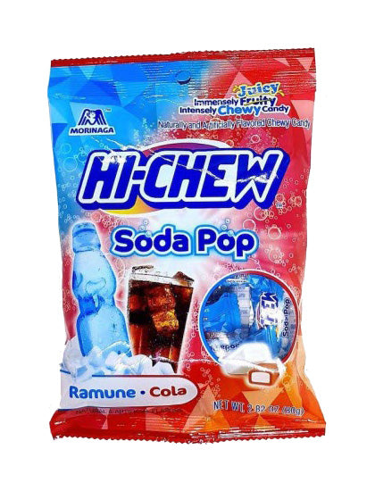 Hi-Chew Soda Pop Ramune Cola Juicy Chewy Candy 2.82oz