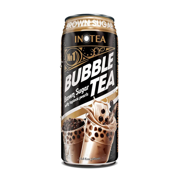 InoTea Brown Sugar Bubble Milk Tea With Tapioca Pearls Canned Drink