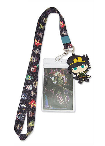 Jojo's Bizarre Adventure Group Lanyard W/ Jotaro Charm