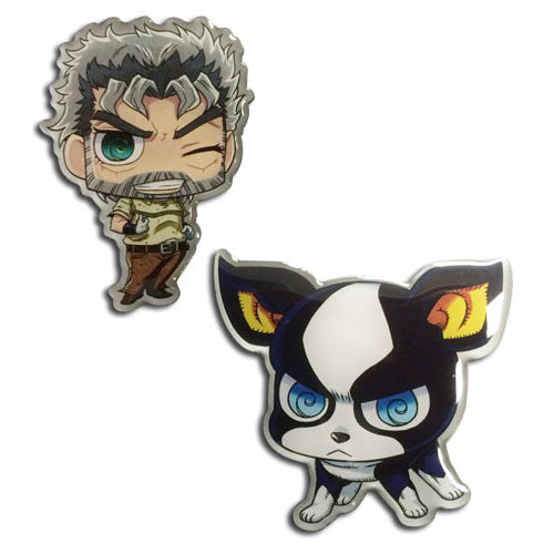 Jojo's Bizarre Adventure Iggy and Joseph Pins Shadow Anime