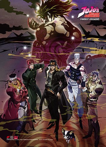 Jojo's Bizarre Adventure Stardust Crusaders Season 3 Group Wall Scroll