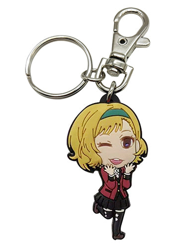 A colorful PVC keychain featuring the anime character Itsuki from the series Kakegurui.