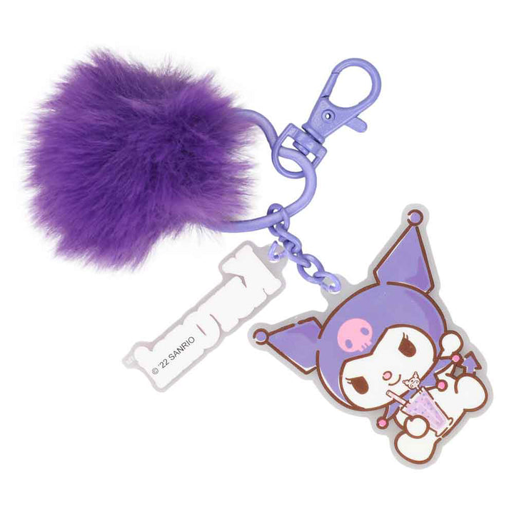 Kuromi Multi Charm Pom Pom Keychain Back