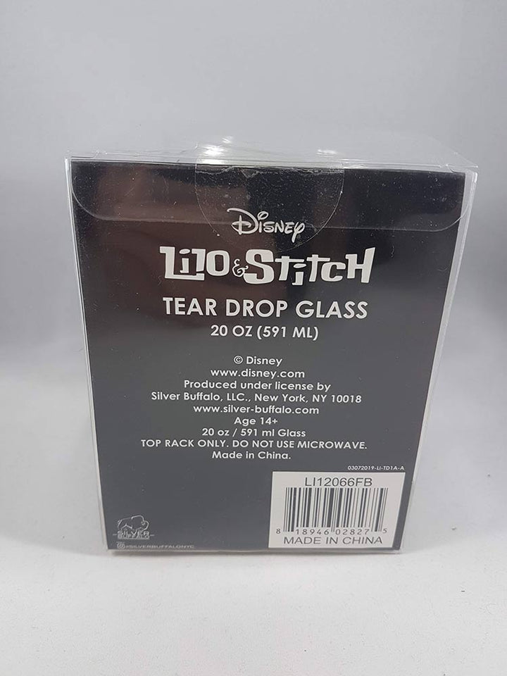 Lilo & Stitch Teardrop Wine Glass 20 oz Back