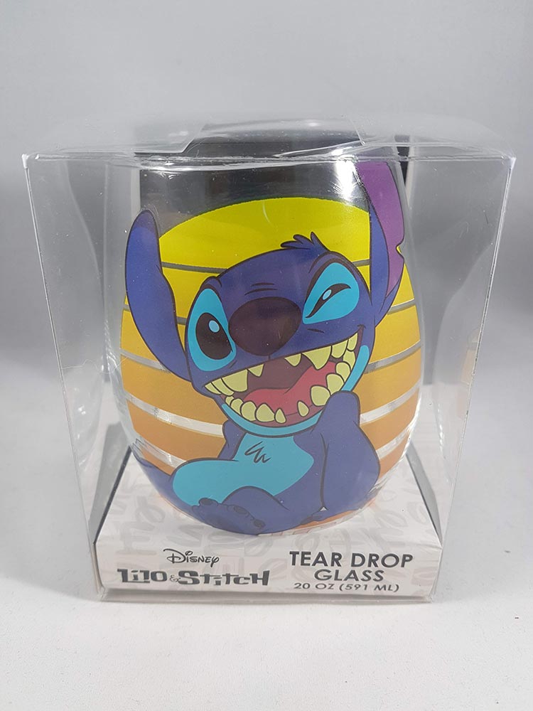 Disney Stitch Teardrop 20 Oz. Stemless Wine Glass