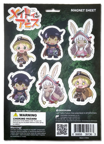 Made In Abyss Characters Magnet Collection
