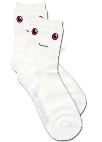 Madoka Magica Kyubey Face Socks