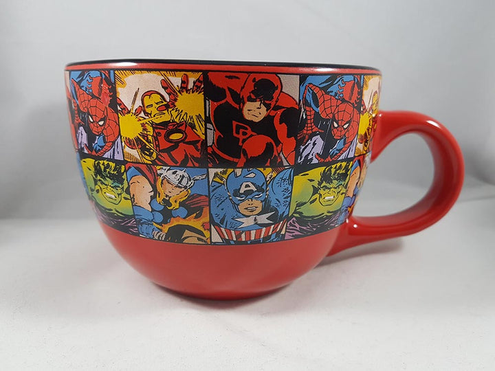 Marvel Comics Hero Grid Ceramic Mug 24 oz Back