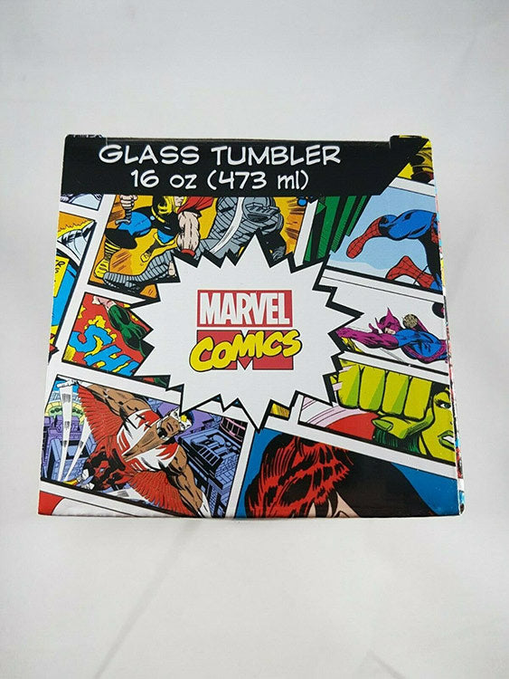 Marvel Comics Spiderman Pint Glass 16 oz Top
