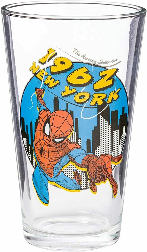  Marvel Spiderman 1962 New York Pint Glass 16 oz