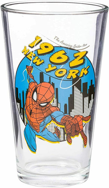  Marvel Spiderman 1962 New York Pint Glass 16 oz