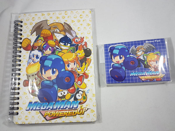 Mega Man Powered Up Notebook & Memo Pad Stationary Set