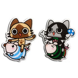Monster Hunter Airou & Merarou on Poogie Pins Set of 2